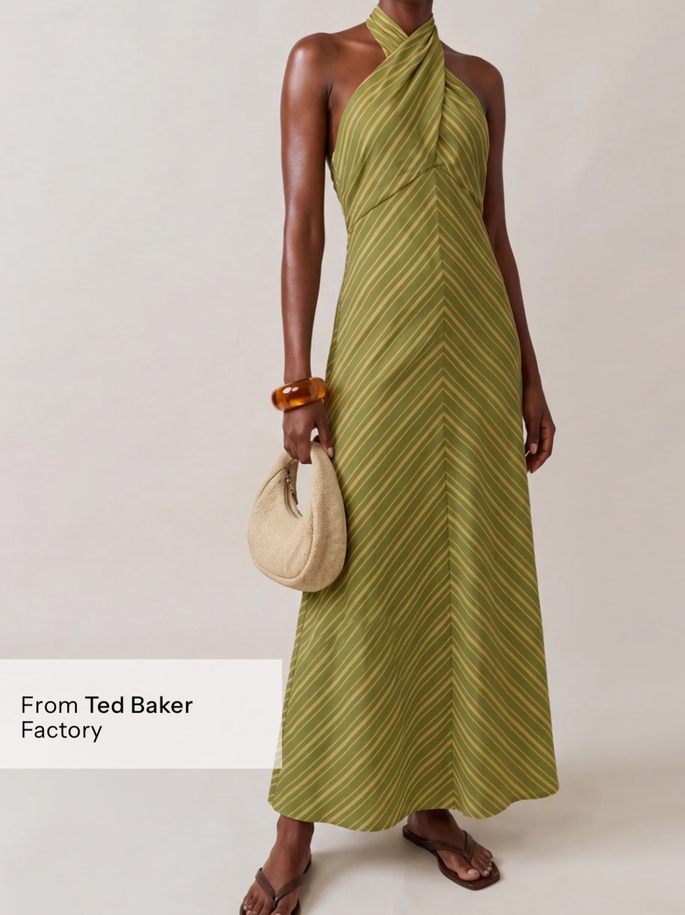 O.P.T. Noelle Cotton Dress in Citrus Stripe